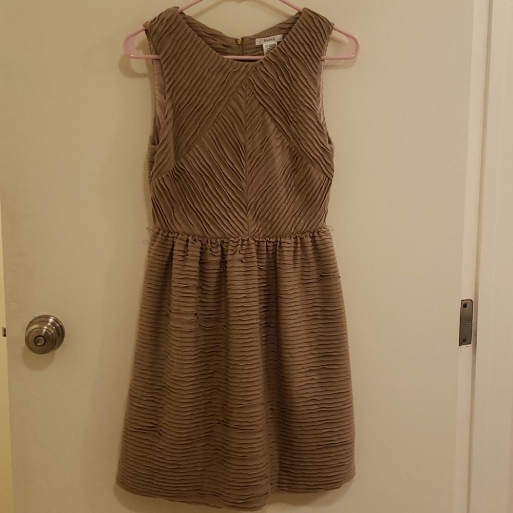Tan textured dress